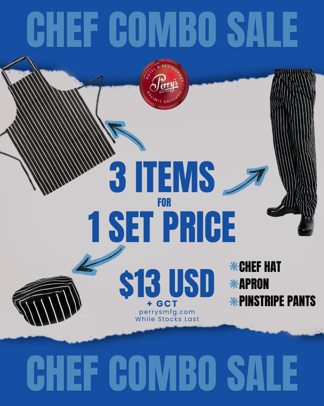Chef Combo Sale (Pinstripe)