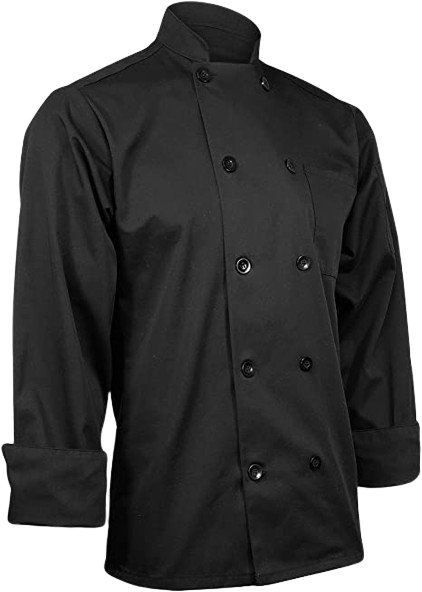 Chaqueta de chef ejecutiva negra