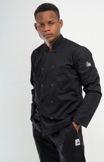 Chaqueta de chef ejecutiva negra