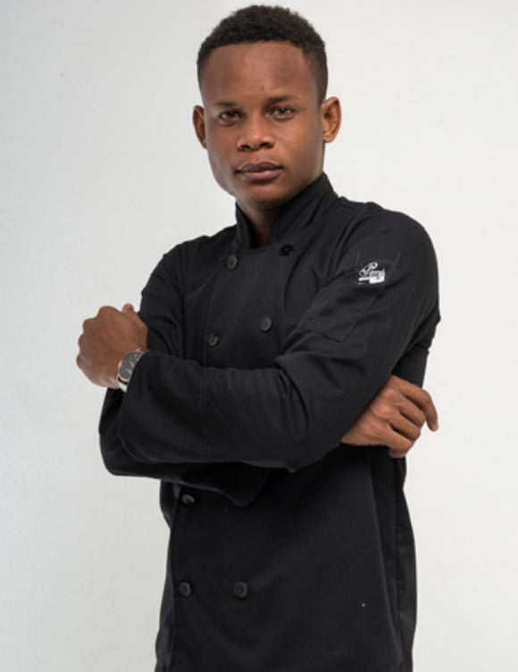 Chaqueta de chef ejecutiva negra