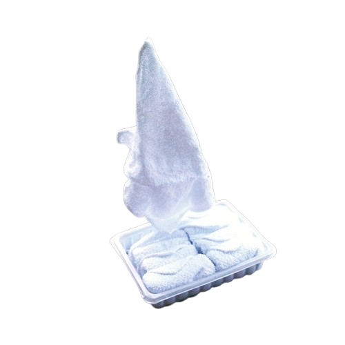 Paño frío blanco con pinzas