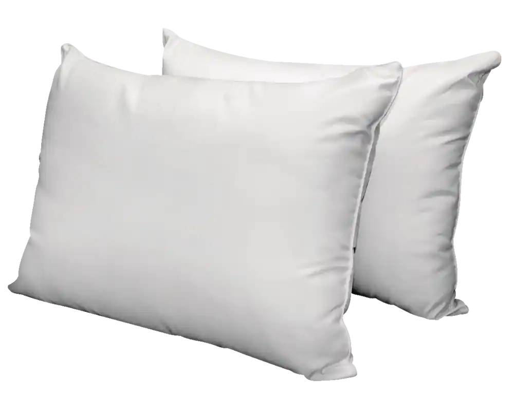 Almohada - Relleno de microfibra, resistente al agua, al aceite y al polvo.