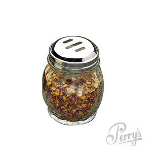 Spice Shaker, Glass, 6oz with Perforated Top