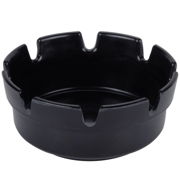 Ashtray Black Melamine