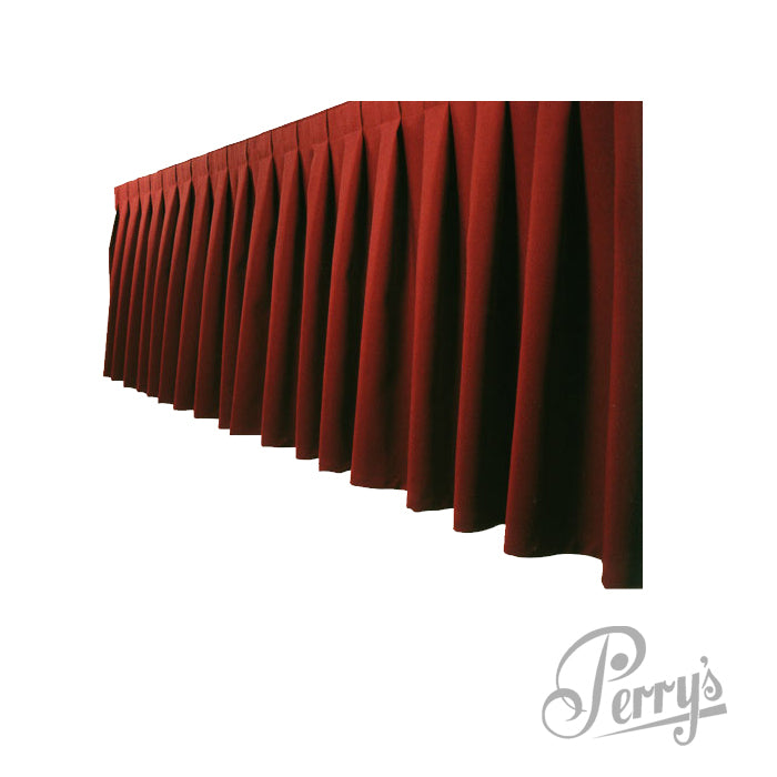 Box Pleat Skirting (Burgundy)