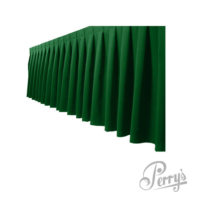 Box Pleat Skirting (Green)