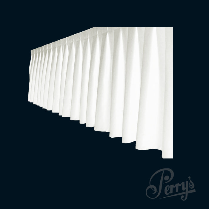 Box Pleat Skirting (White)